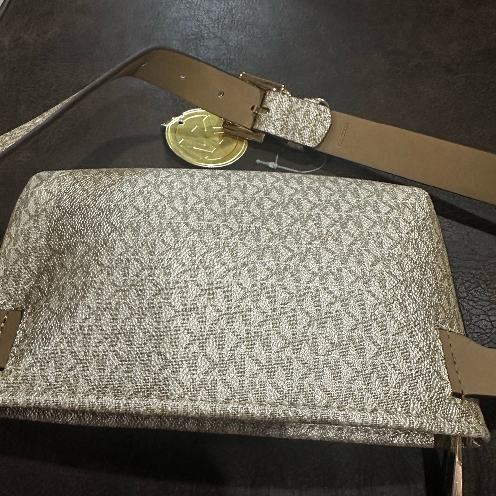 Michael Kors Gold adjustable belt bag